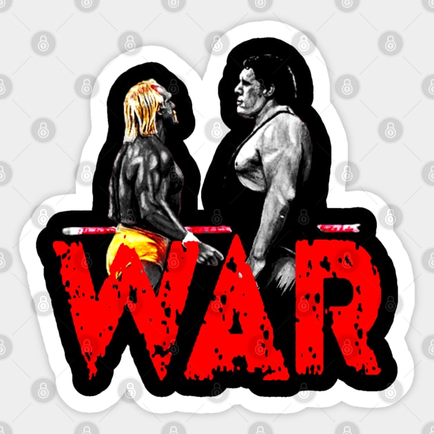 WAR!!! Andre the giant vs hulk hogan -Legends Sticker by Fight'N'Fight